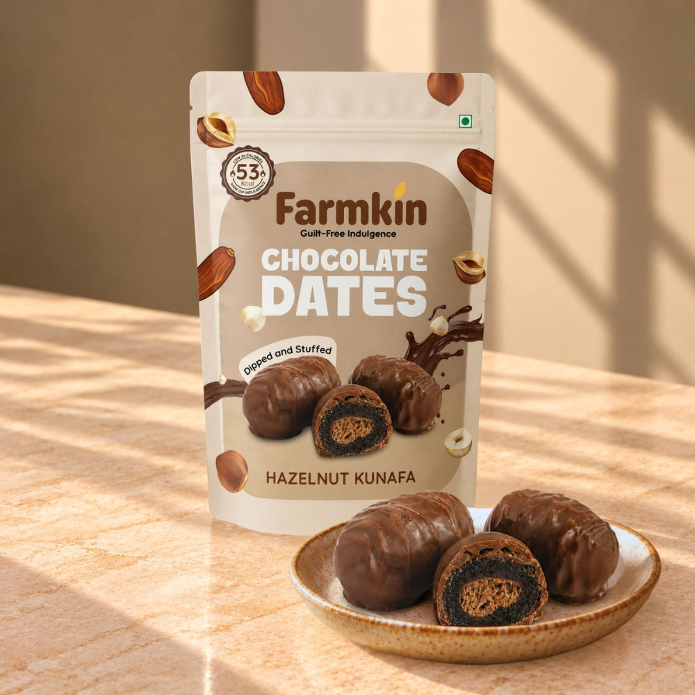 Hazelnut Kunafa Chocolate Date