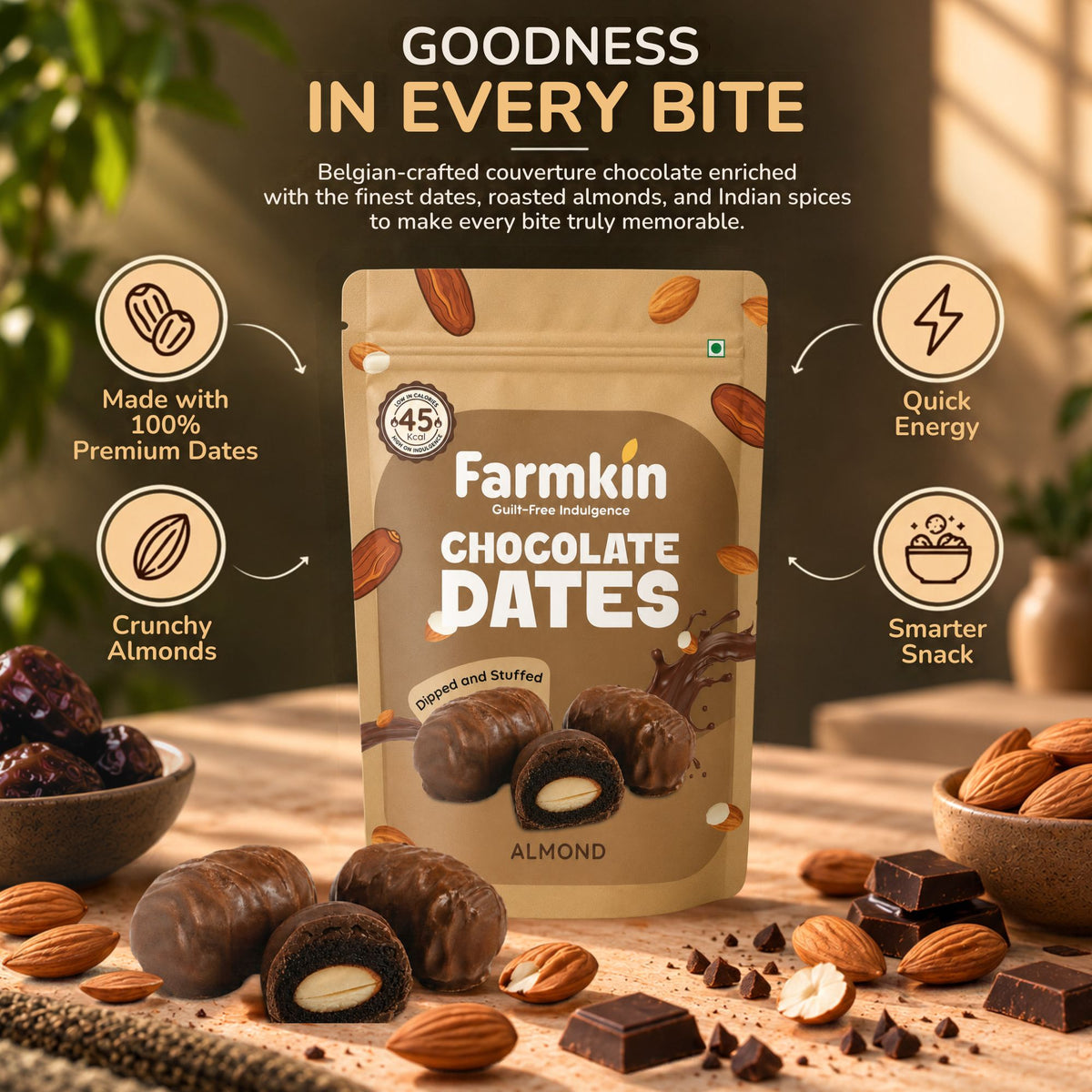 Almond Chocolate Dates