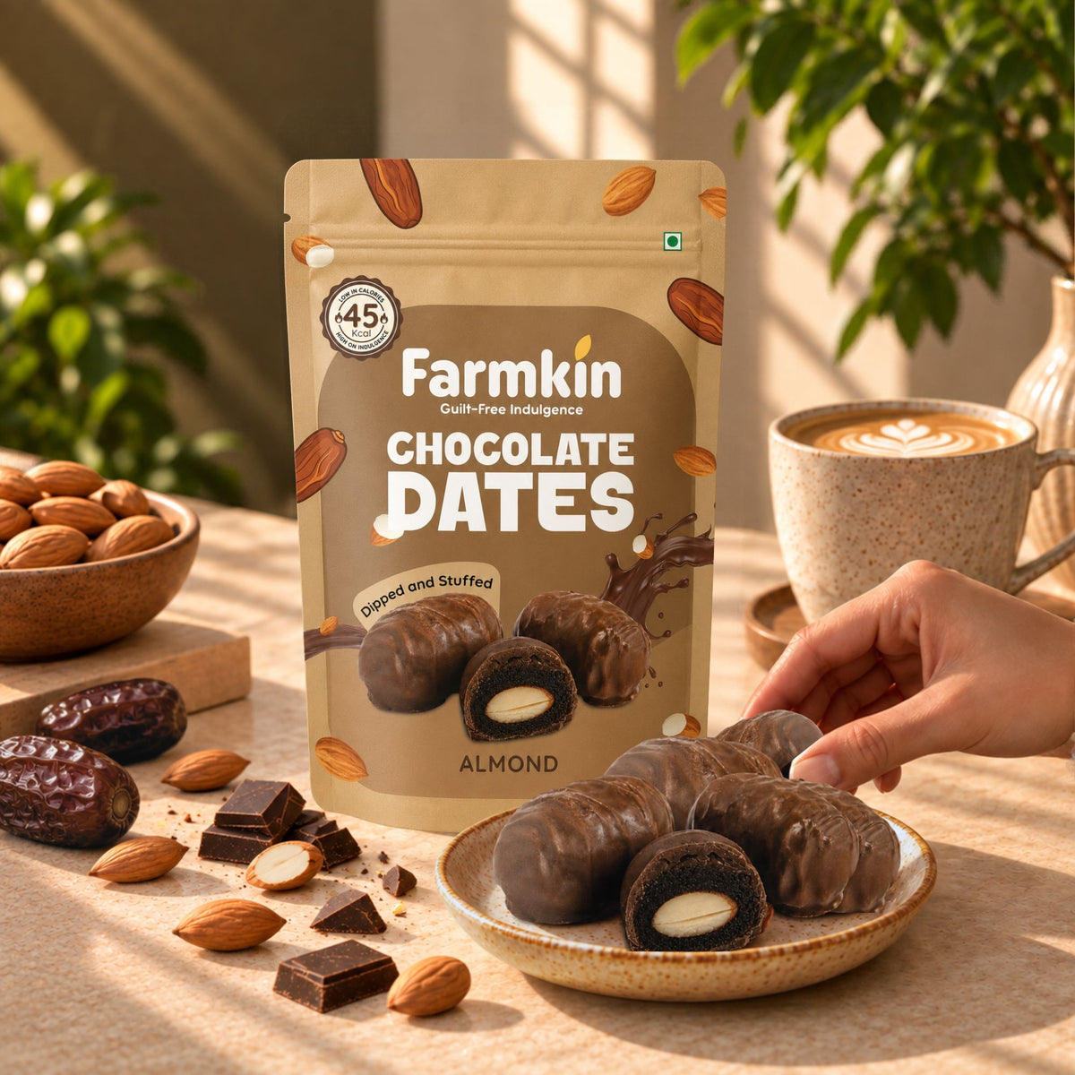 Almond Chocolate Dates