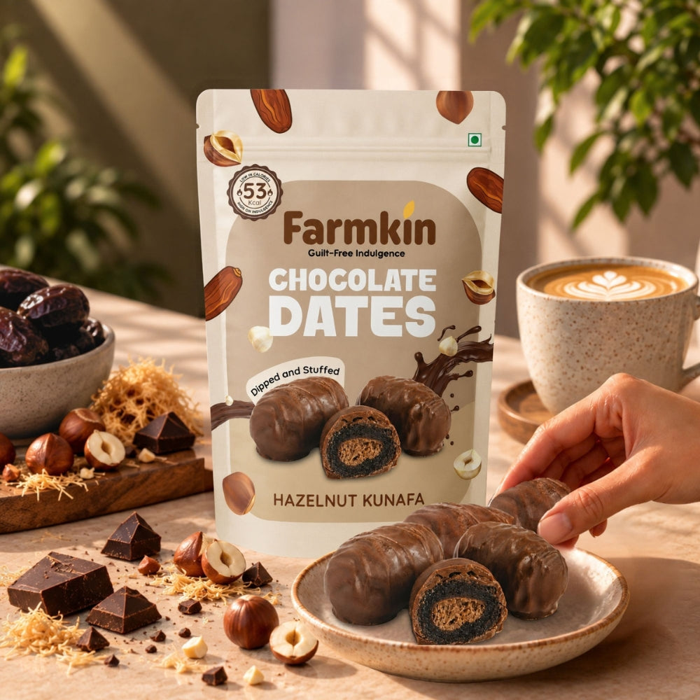 Hazelnut Kunafa Chocolate Date