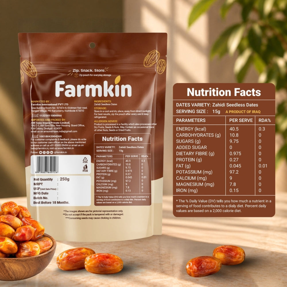 Zahidi Seedless Dates