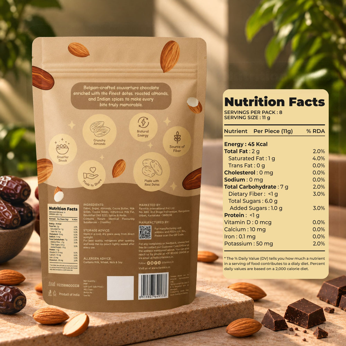 Almond Chocolate Dates