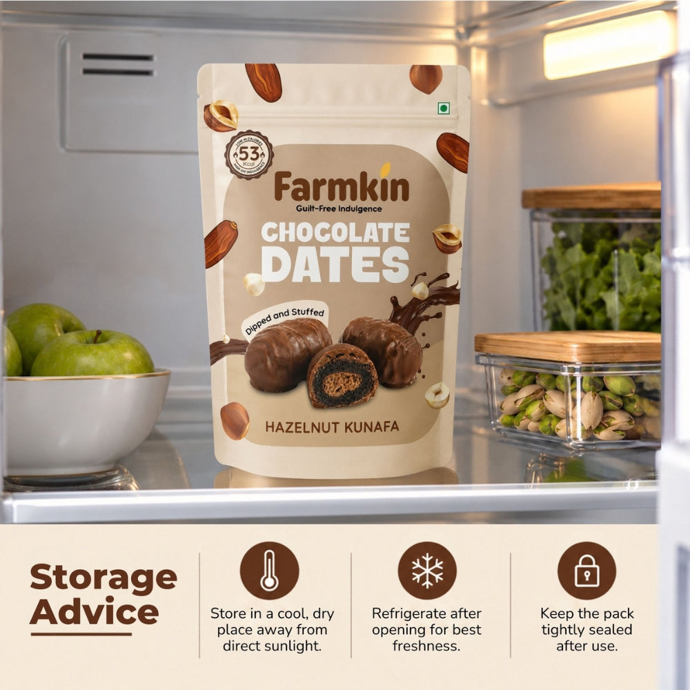 Hazelnut Kunafa Chocolate Date
